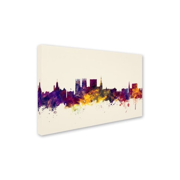 Michael Tompsett 'York England Skyline' Canvas Art,16x24
